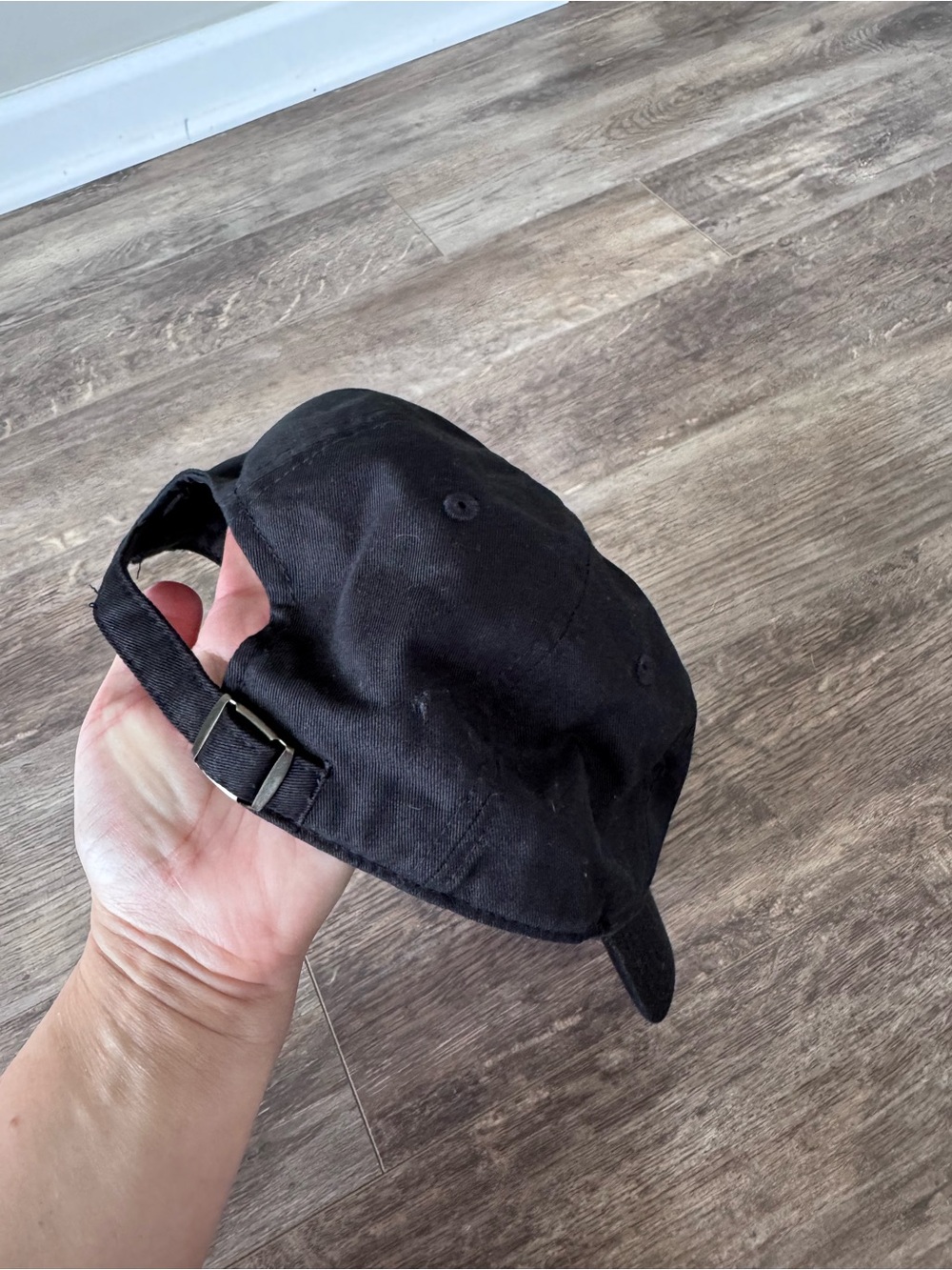 American Needle Black Baseball Cap with Red and White Embroidery - Picture 4 of 9